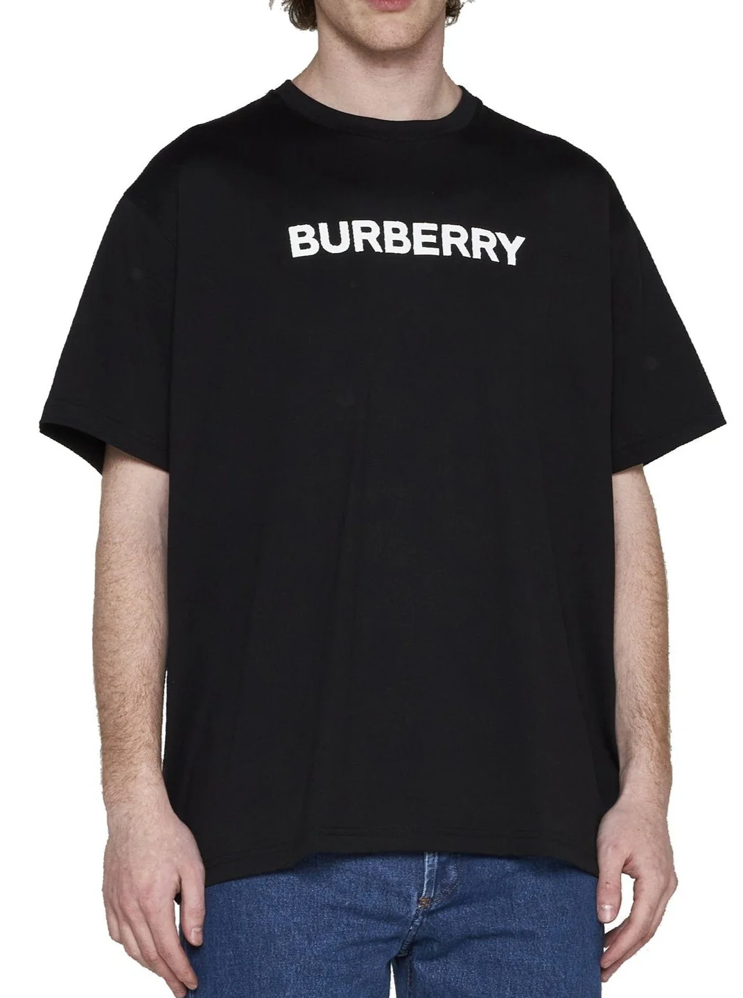 T-shirt BURBERRY logo oversize nera - immagine 2