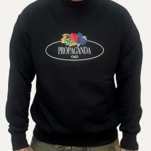 Felpa PROPAGANDA girocollo rotten nera
