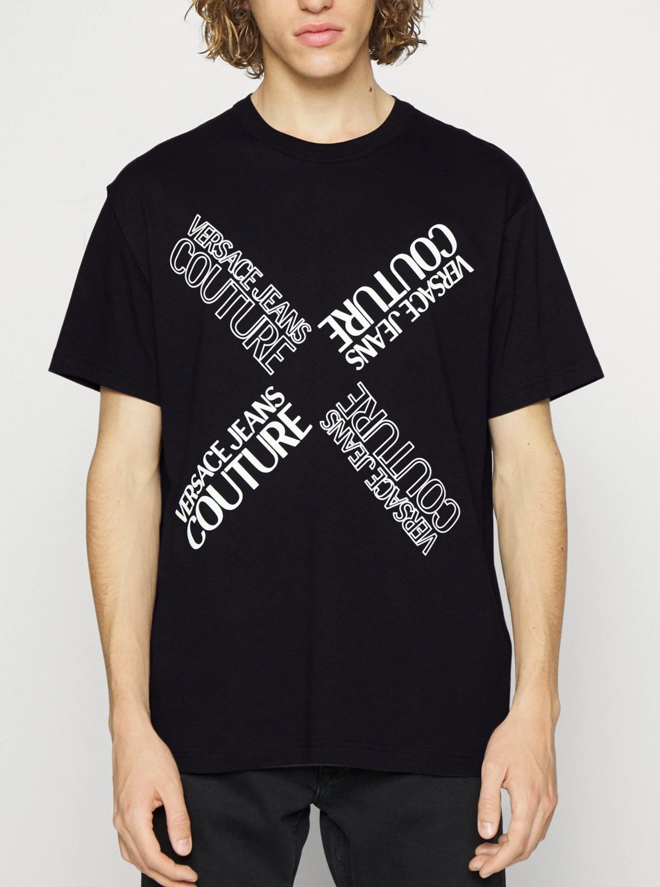 T-shirt VERSACE JEANS COUTURE nera - immagine 2