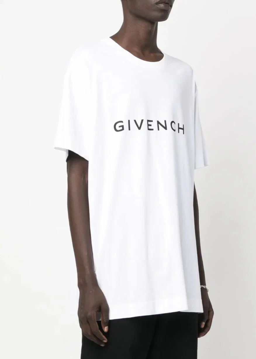 T-shirt GIVENCHY logo Archetype oversized fit bianca