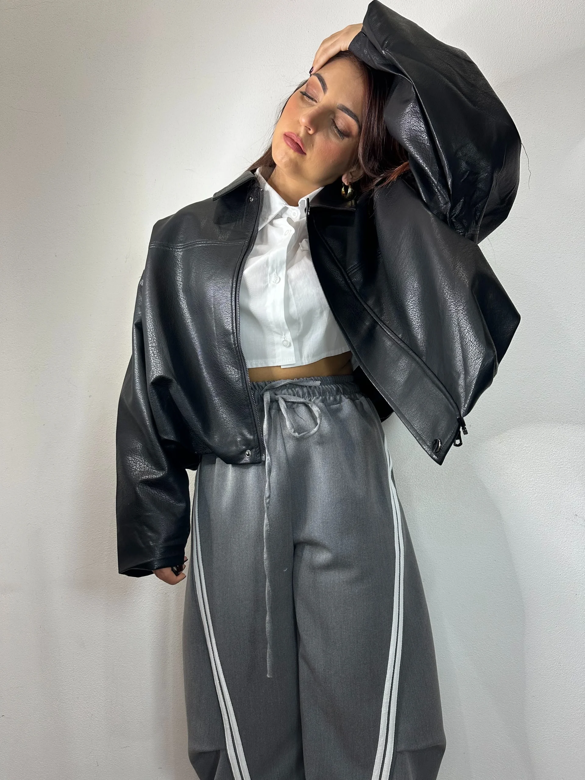 PANTALONE TUTA RIGHE - immagine 3