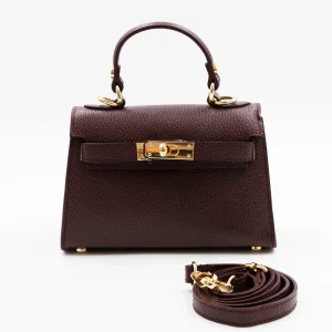 KELLY PICCOLA borsa in pelle martellata