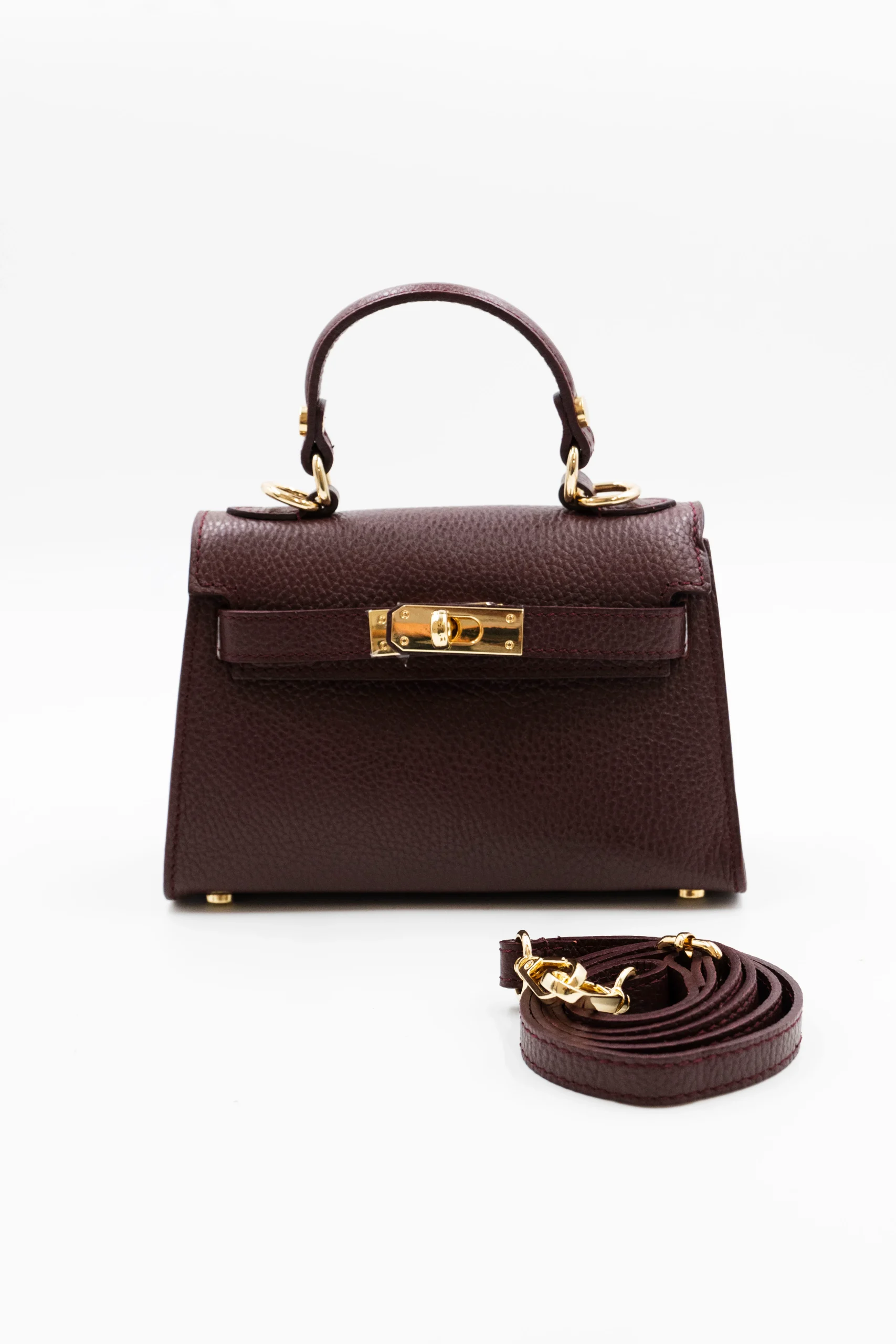 KELLY PICCOLA borsa in pelle martellata