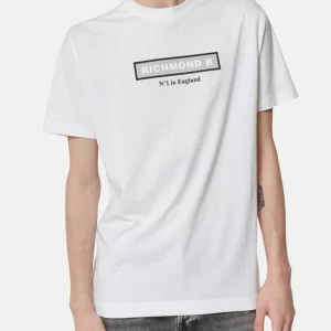 T-shirt RICHMOND X box logo bianca