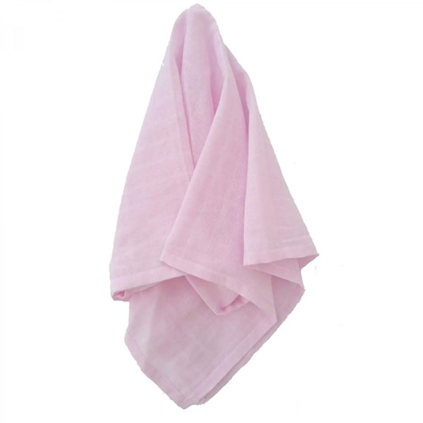 Mussola Rosa 100% Cotone Biologico - immagine 3