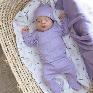 Cappellino neonato 100% cotone a costine