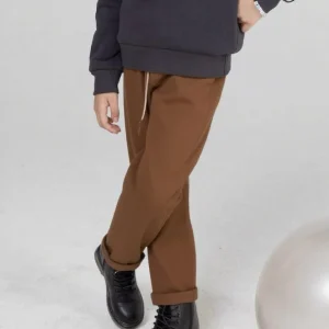 NEVER TOO - Pantalaccio con laccio beige bambino