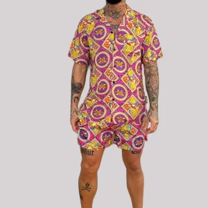 Completo mare 4GIVENESS camicia + boxer opulent geometric