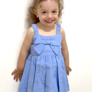 JANICE - Vestito azzurro bambina