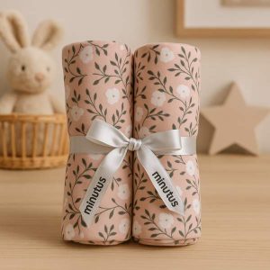 Set di 2 panni di mussola Flor