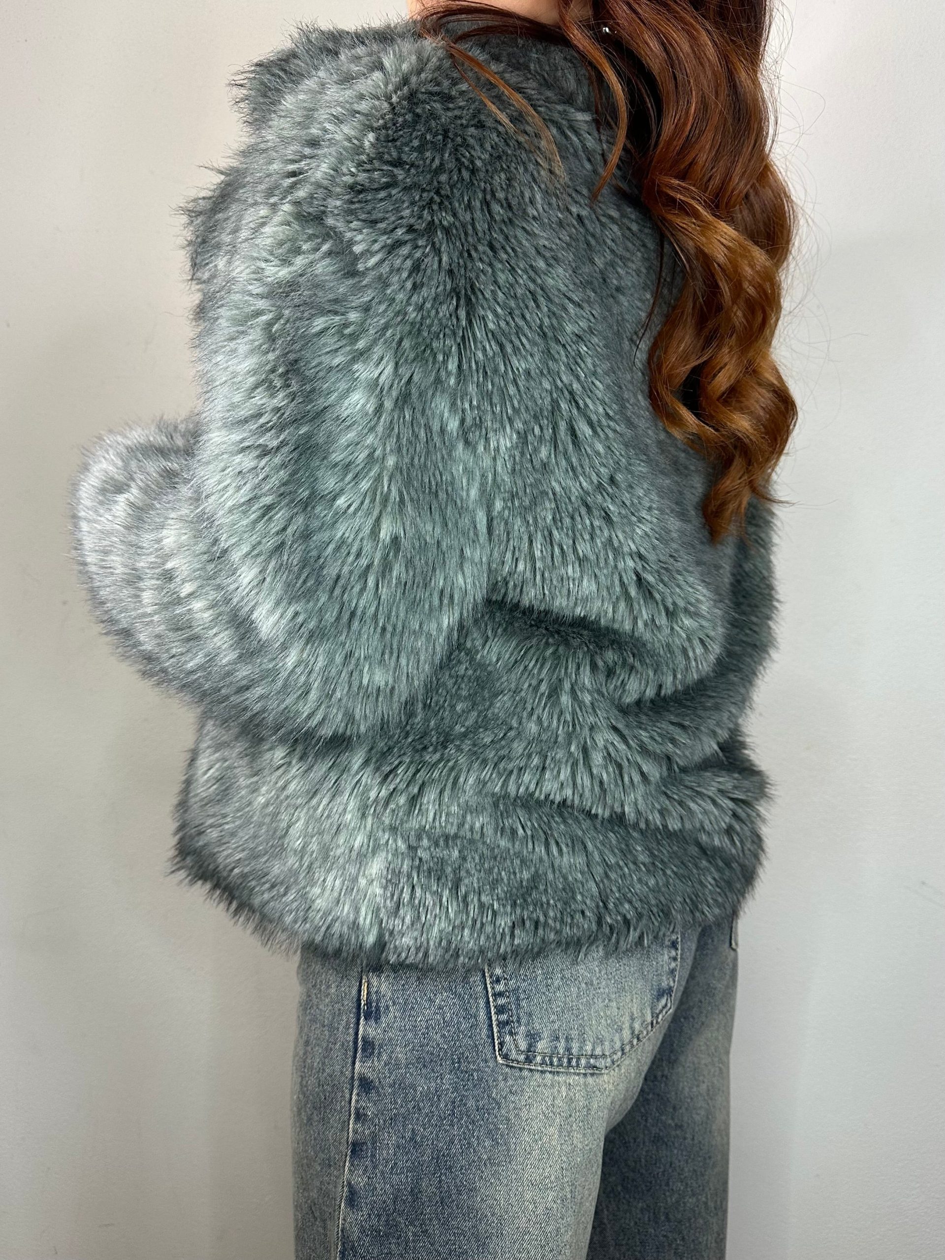 PELLICCIA DOPPIOPETTO VERDE - immagine 6