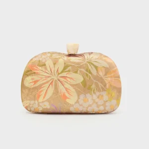 NALI - Clutch CADICE in raso stampa floreale