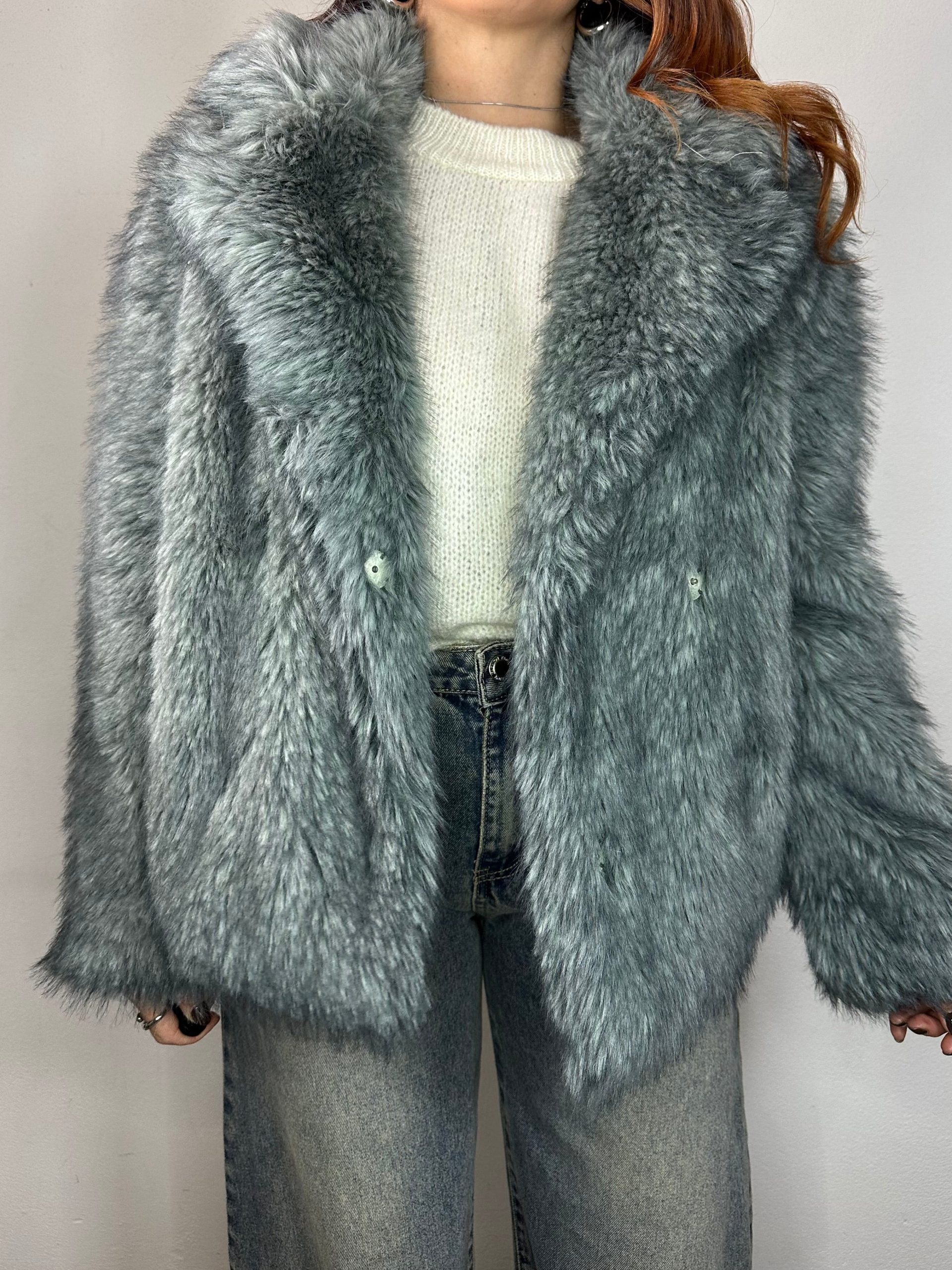 PELLICCIA DOPPIOPETTO VERDE - immagine 5