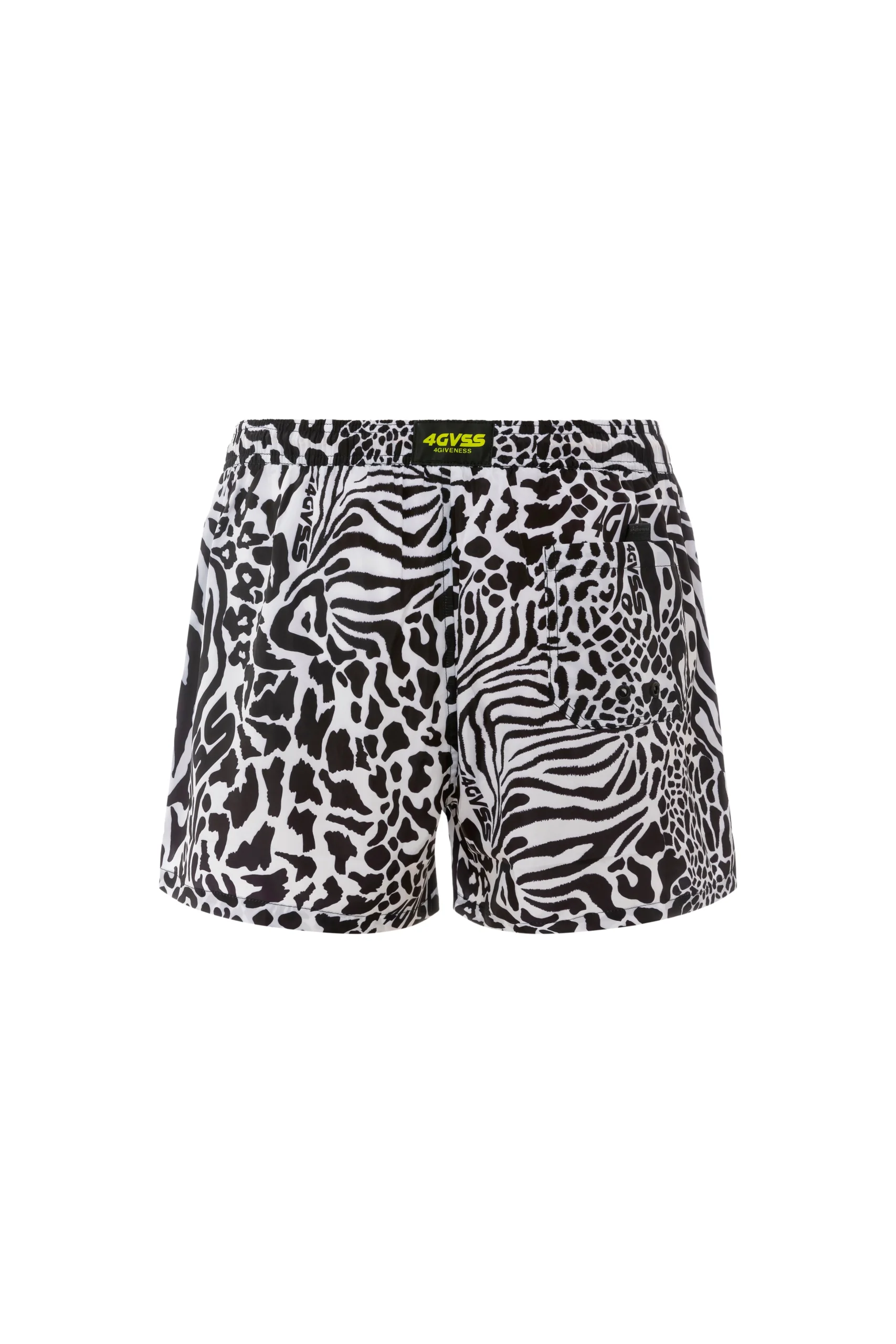 Completo mare 4GIVENESS camicia + boxer zebrato - immagine 8