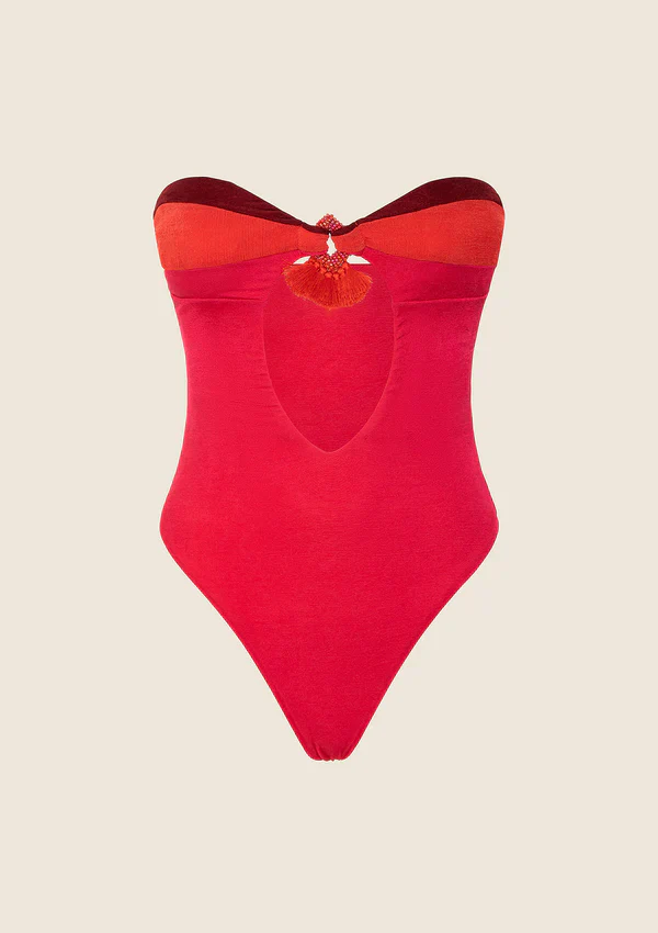 F**K - Monokini con corallini e nappine donna - immagine 4