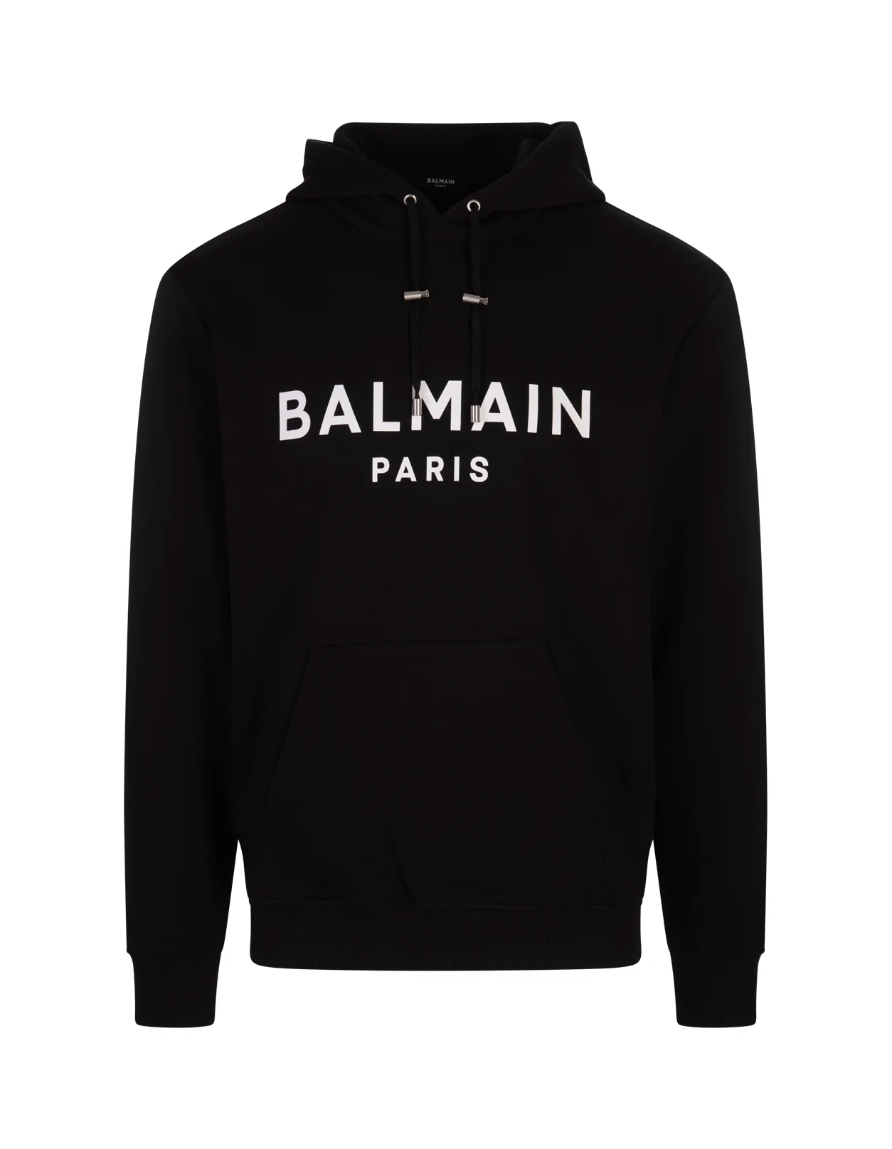 Felpa BALMAIN cappuccio stampa logo nera - immagine 5