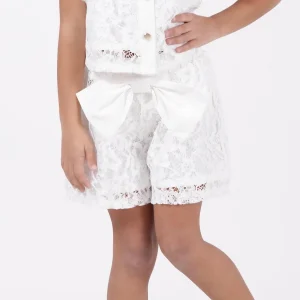 JANICE - Short in pizzo bambina