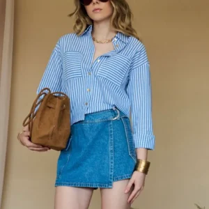 INFLUENCER - Short in denim donna