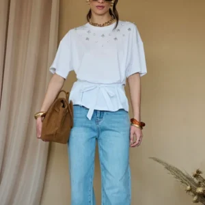 INFLUENCER - T-shirt con applicazioni donna