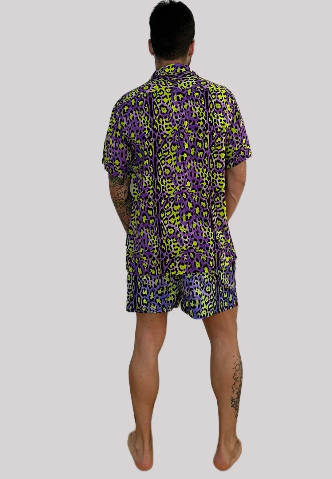 Completo mare 4GIVENESS camicia + boxer zwild purple - immagine 3