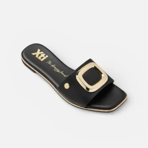 XTI - MEMORY FOAM - Ciabatta con Fibbia Oro Elegante donna