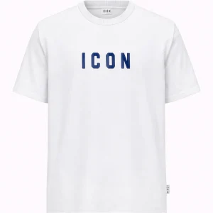 ICON - T-shirt con logo lucido bambino