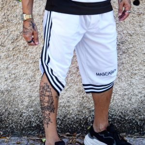 Bermuda MASCARO mod. NBA bianco