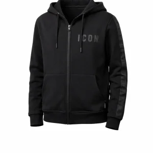 ICON - Felpa con zip, cappuccio e logo bambino