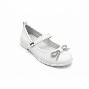 ASSO - Ballerina con fiocco in strass bambina