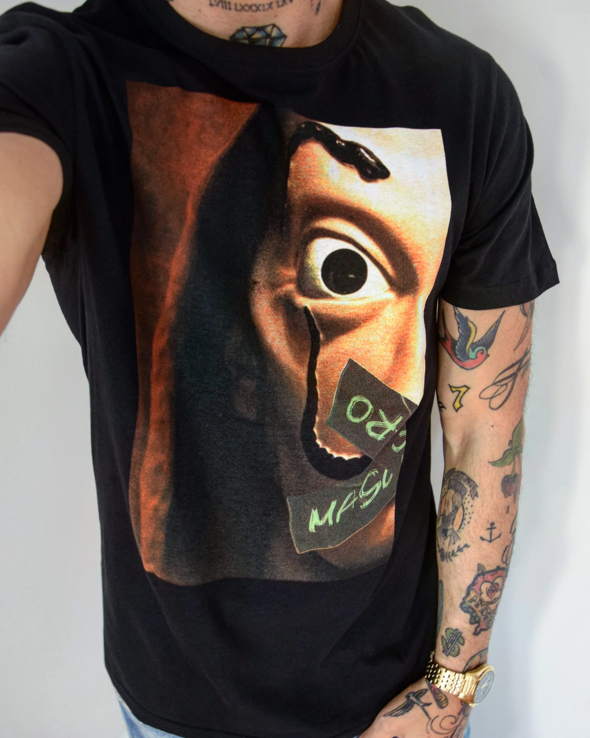 Tshirt MASCARO joker casa de papel - immagine 6