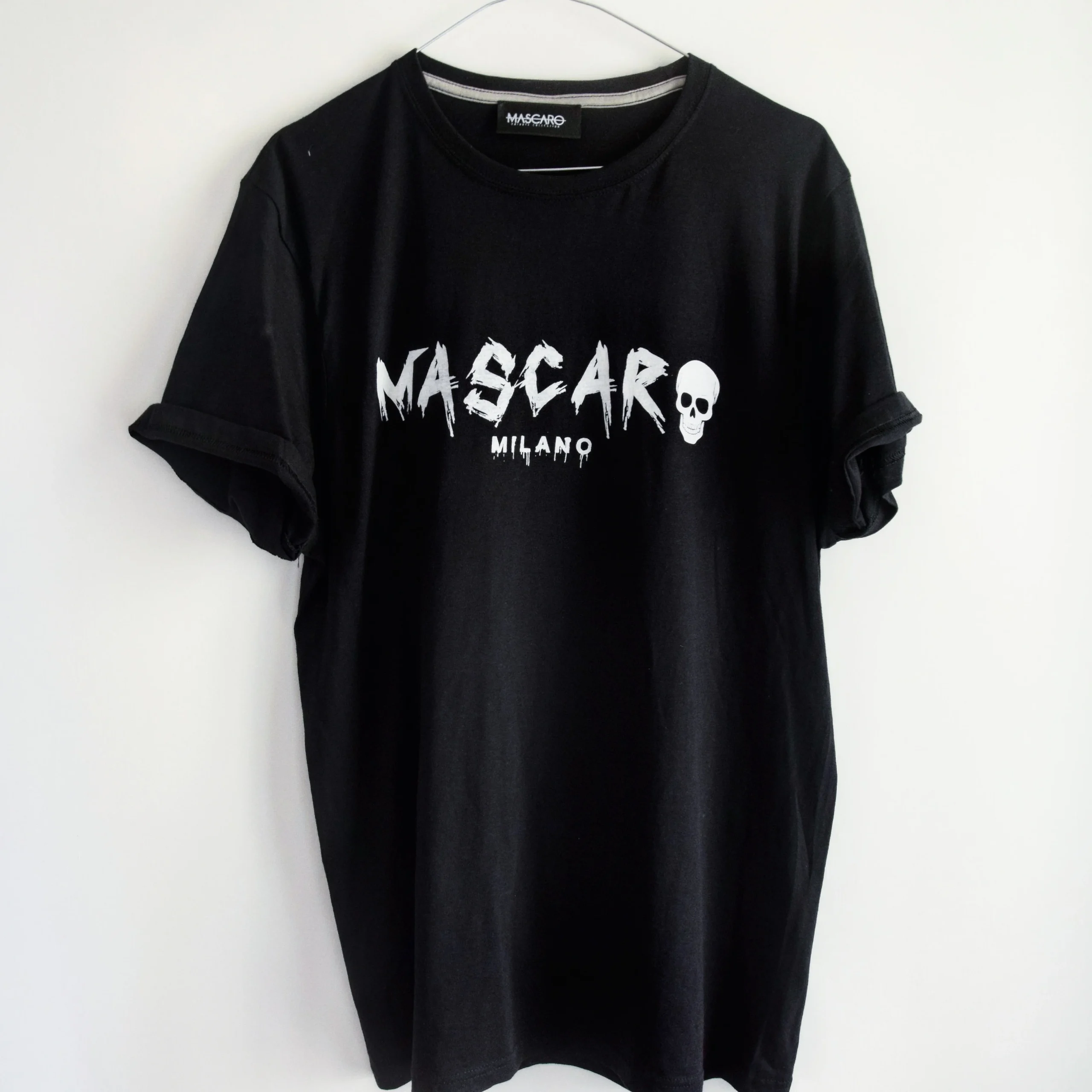 Tshirt MASCARO skull nera - immagine 5