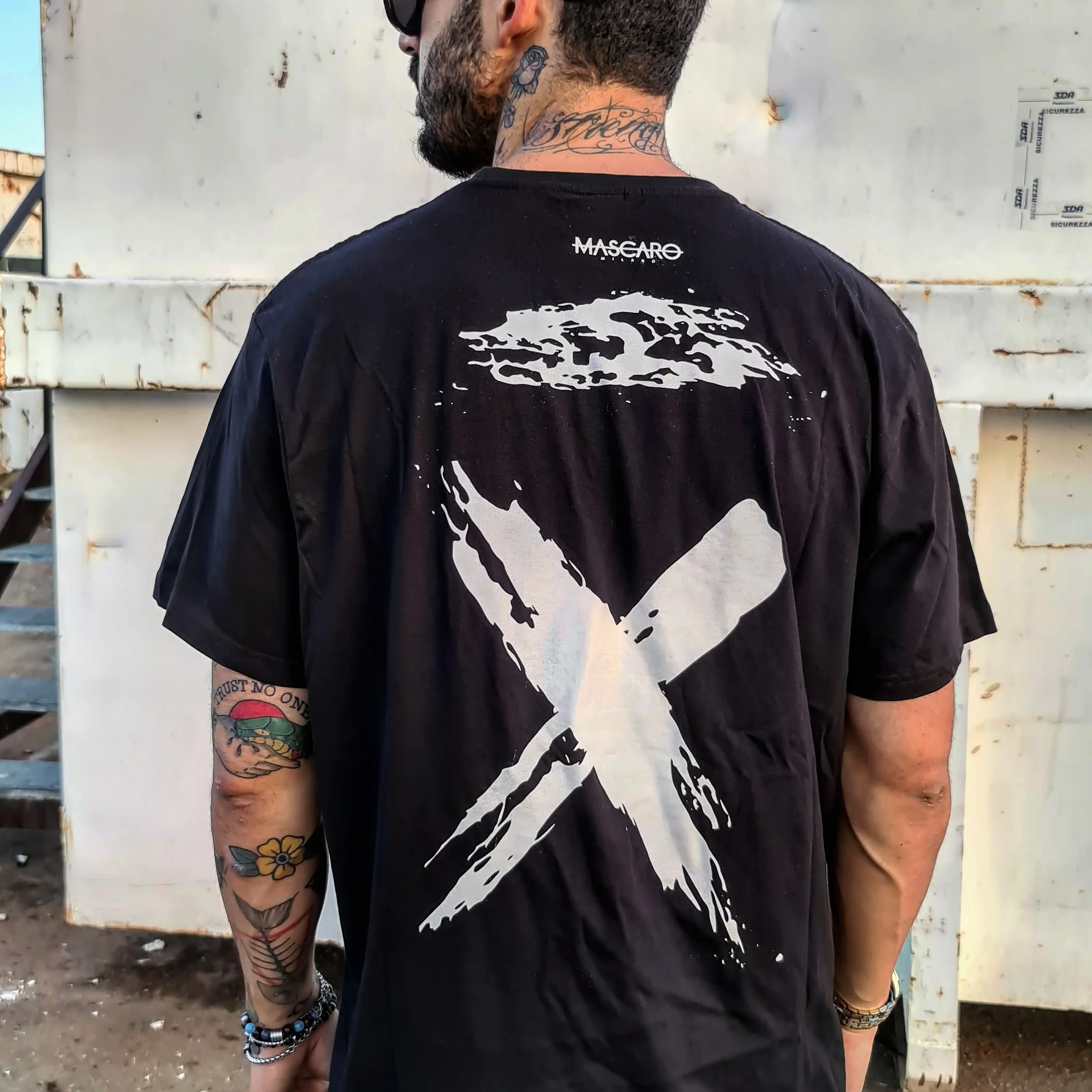 Tshirt MASCARO skull nera - immagine 3