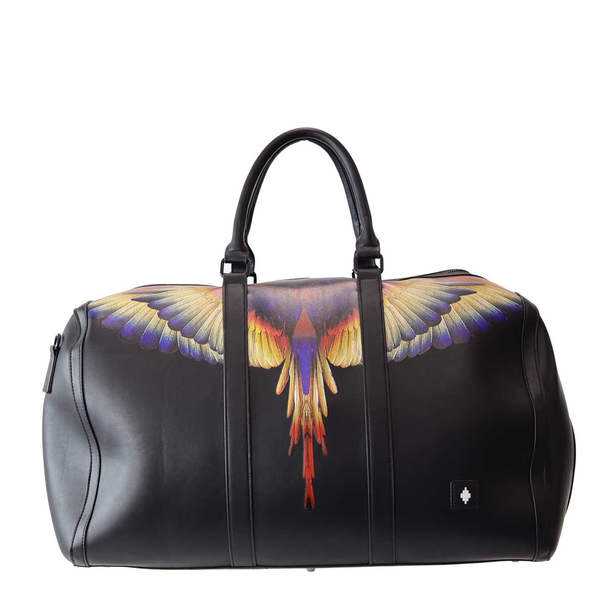Borsone MARCELO BURLON COUNTY OF MILAN ecopelle wings nero - immagine 2