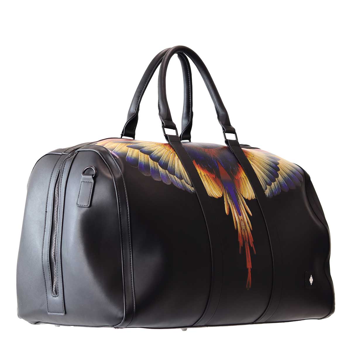 Borsone MARCELO BURLON COUNTY OF MILAN ecopelle wings nero - immagine 4