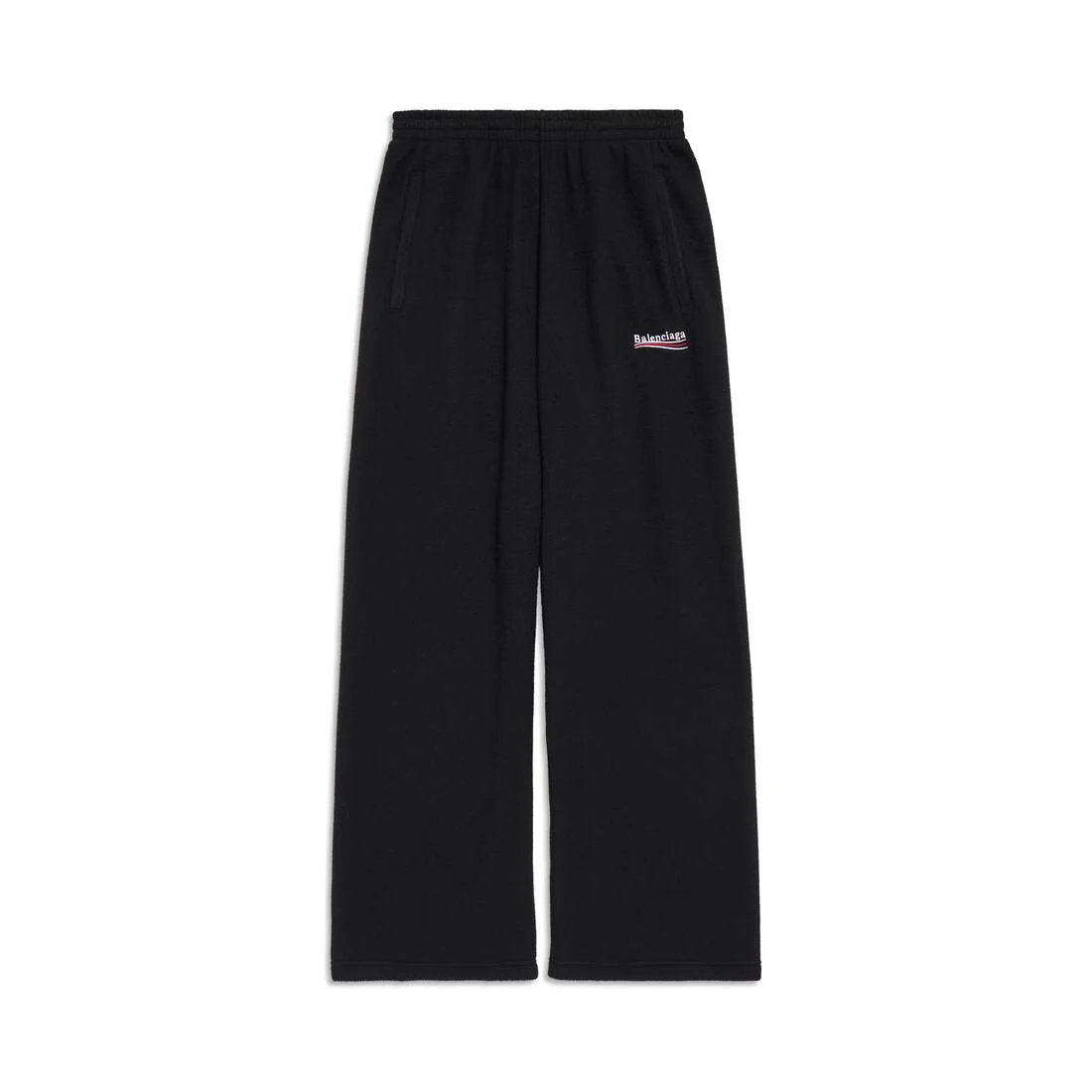 Pantalone unisex BALENCIAGA logo ricamato Political Campaign jogger Nero - immagine 3