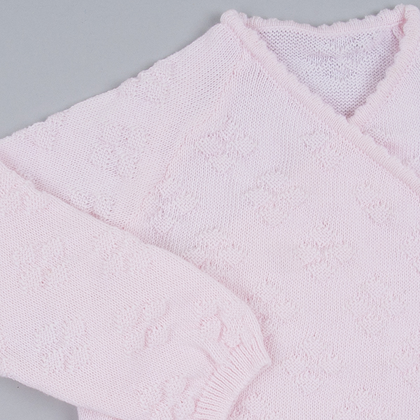 Set per neonati rosa 100% cotone con o senza cappellino - immagine 3