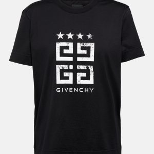 T-shirt GIVENCHY logo 4G Stars slim fit nera