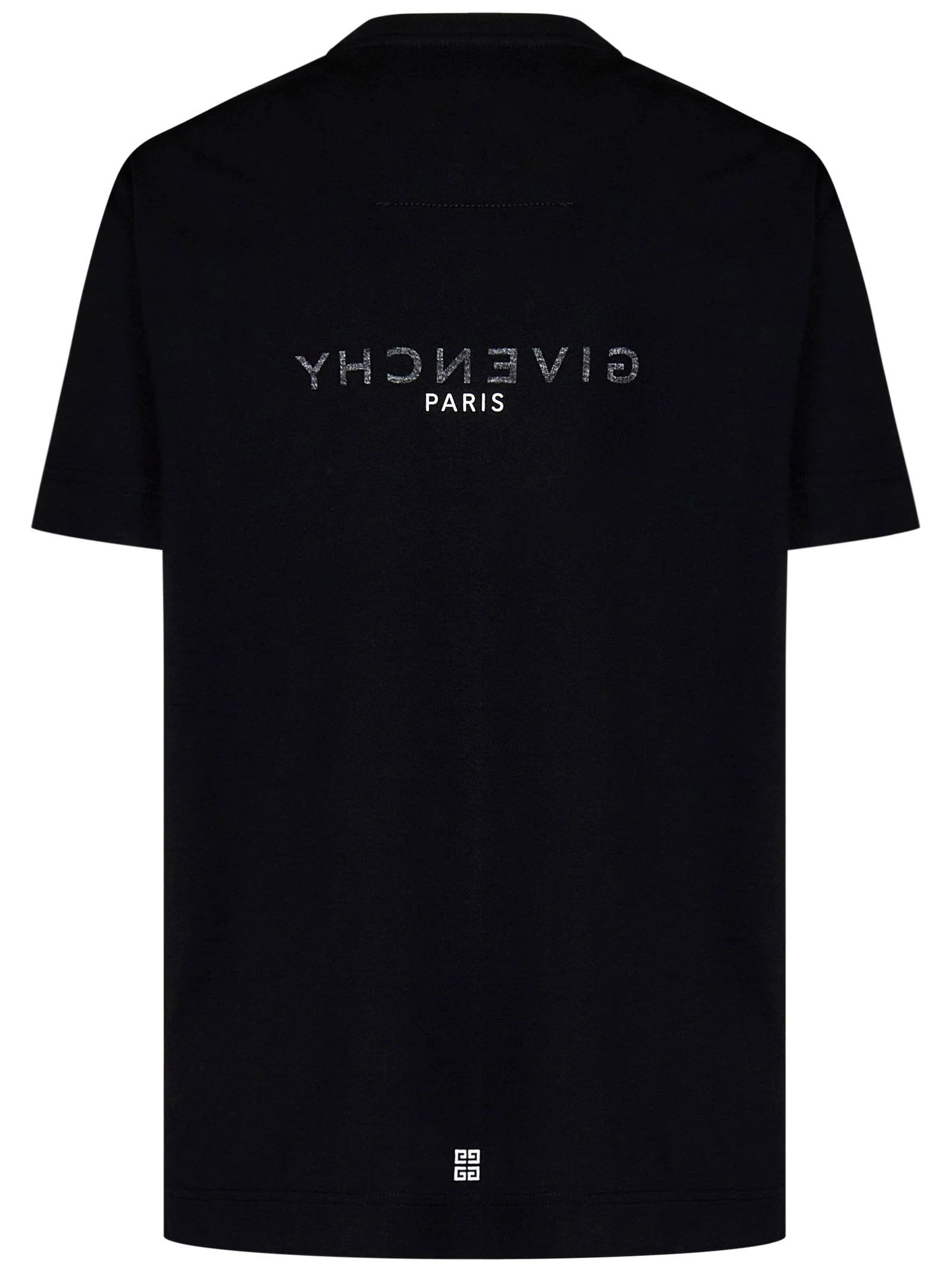 T-shirt GIVENCHY logo reverse oversize nera - immagine 6