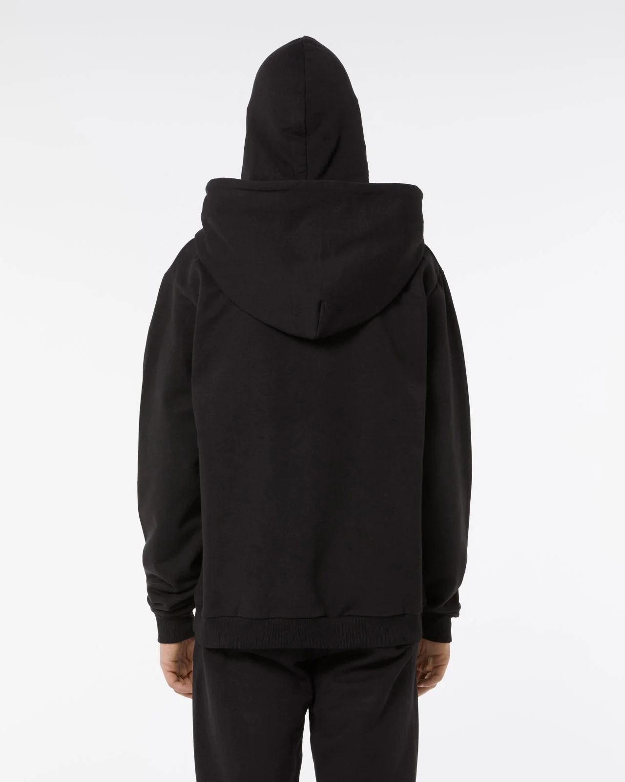 Felpa PHOBIA ARCHIVE doppio cappuccio Balaclava nera fulmini viola/blu - immagine 4