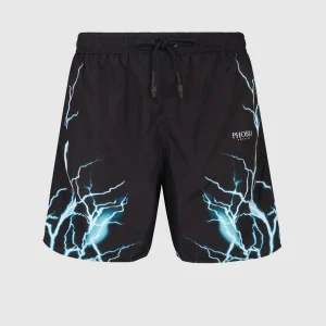 Costume PHOBIA swimboxer fulmine light blue nero