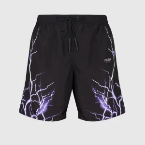 Costume PHOBIA swimboxer fulmine viola nero