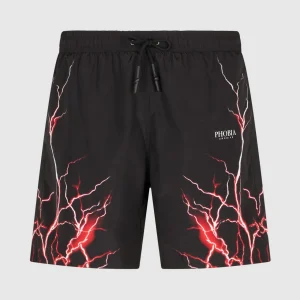 Costume PHOBIA swimboxer fulmine rosso nero