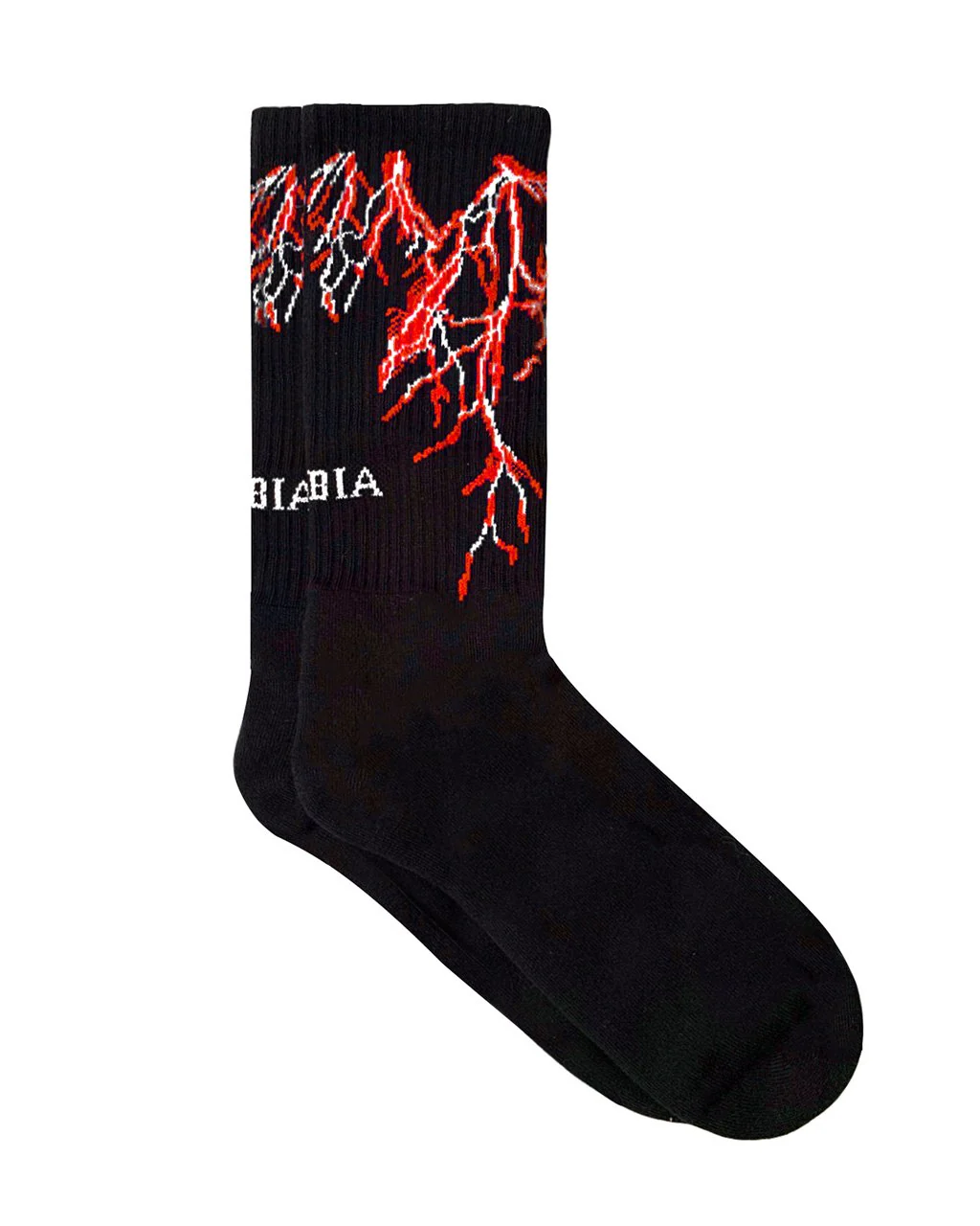 Calze PHOBIA fulmine nero varianti multicolor - immagine 2