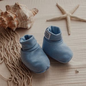 Babbucce a tinta unita 100% cotone neonato