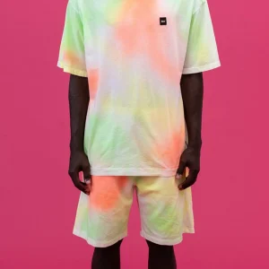 Completino estivo SHOE t-shirt + bermuda tie dye verde