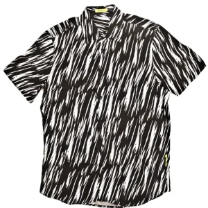 Camicia 4GIVENESS manica corta Scratchy bianco/nero