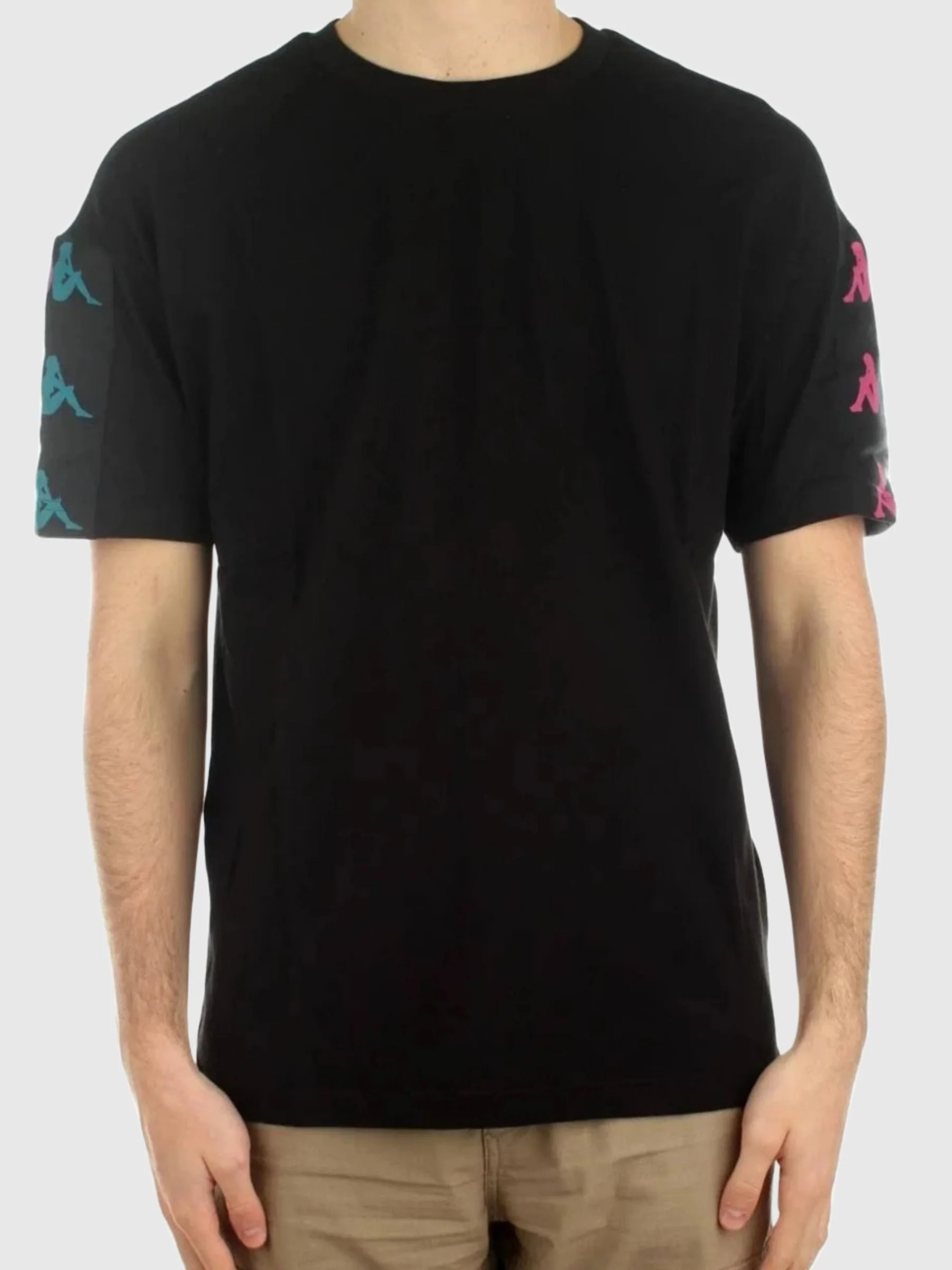 T-shirt KAPPA 222 Banda 10 Lilla nero - immagine 7