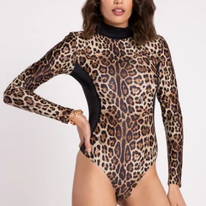 Body donna 4GIVENESS in lycra Leo