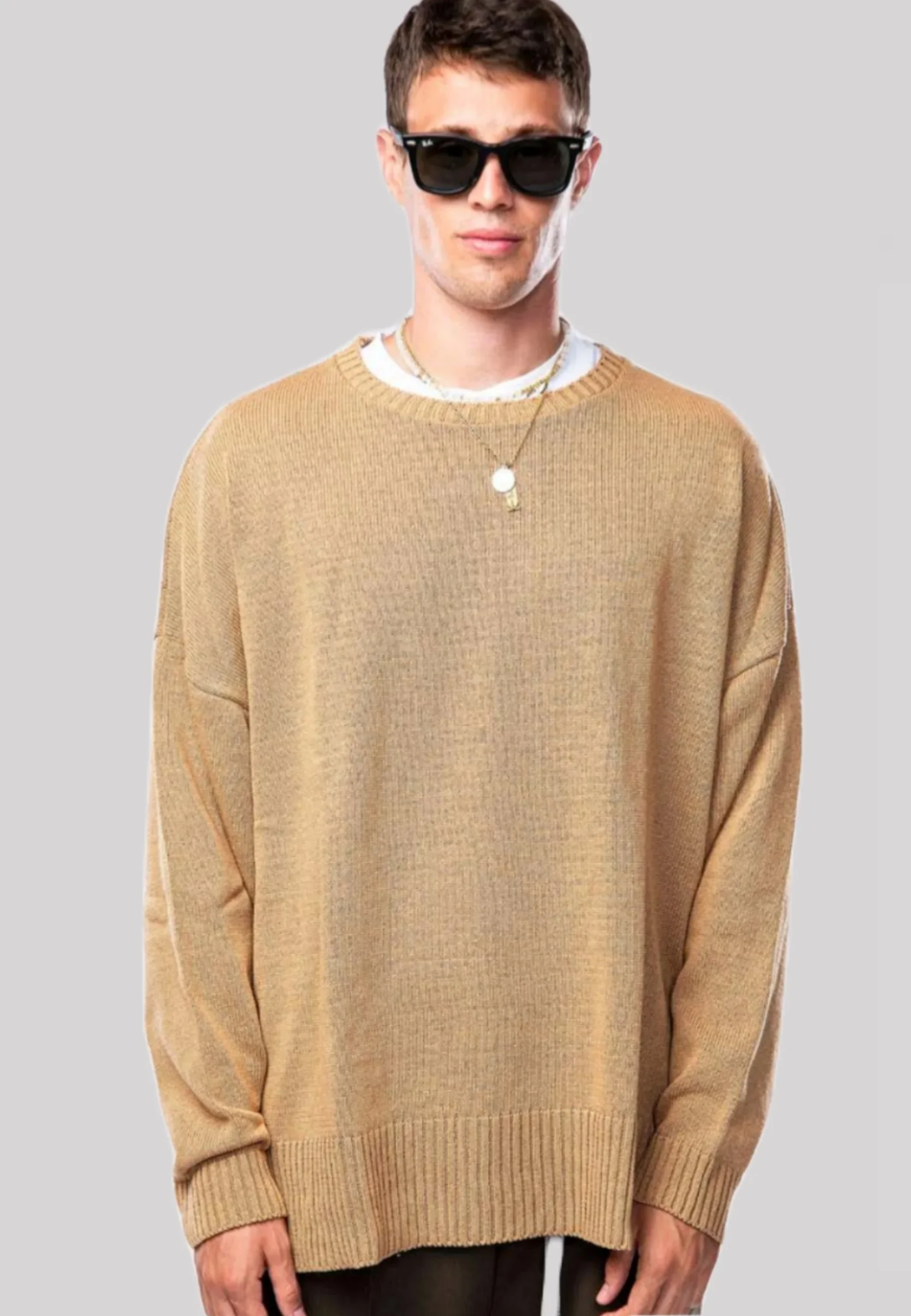 Maglione NJB girocollo Oversize corda - immagine 4