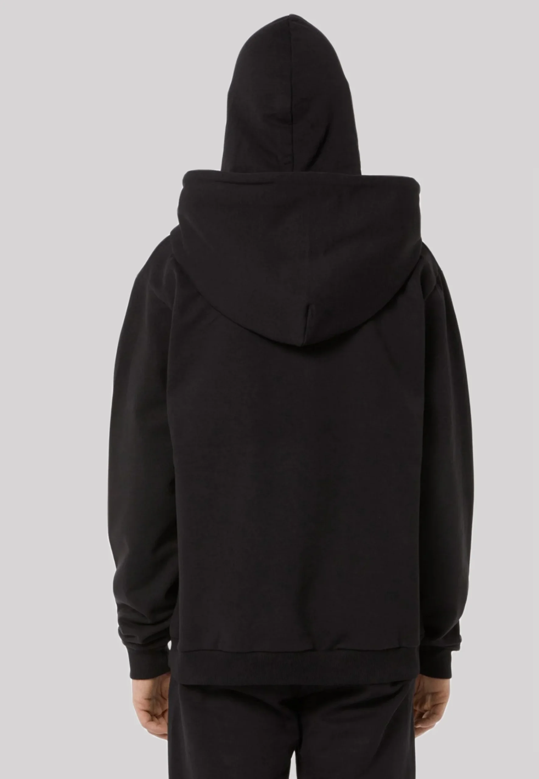 Felpa PHOBIA ARCHIVE doppio cappuccio Balaclava nera fulmini rosso/verdi - immagine 9